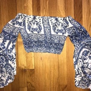 LF off the shoulder crop top